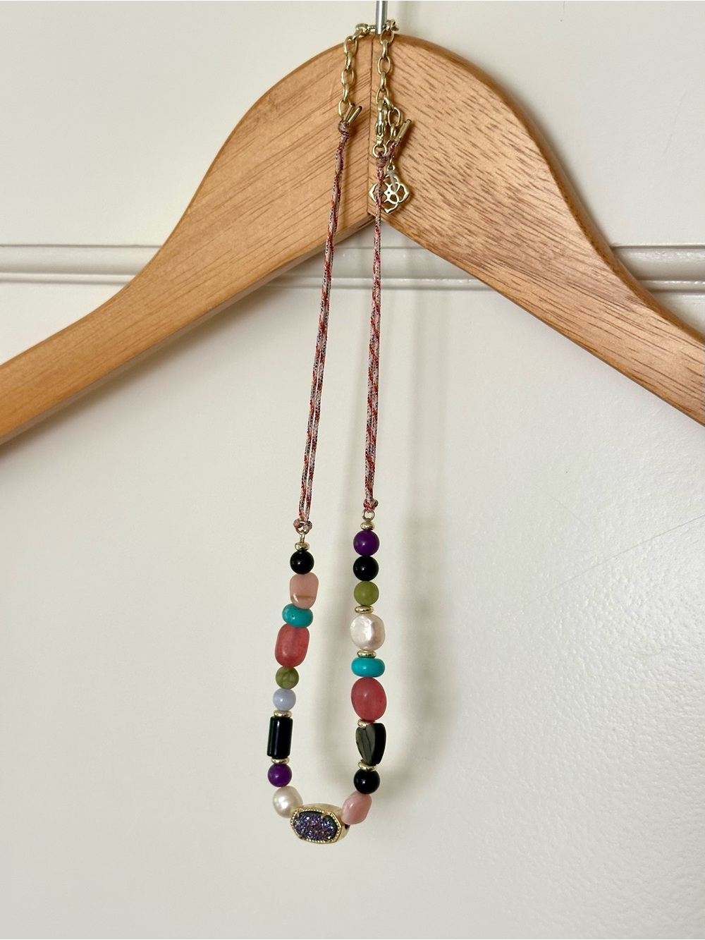 Kendra Scott Willa necklace- Cultured Pearl and Semiprecious Stones